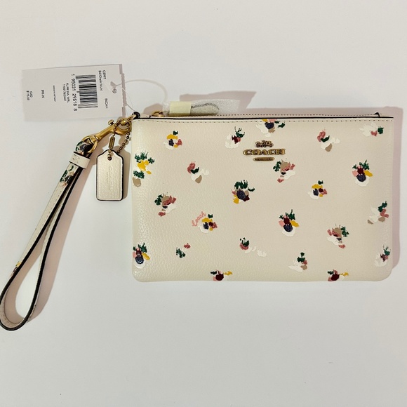 Coach - Small Wristlet with Floral Print - Picture 1 of 4